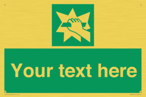 Custom Break Glass Sign